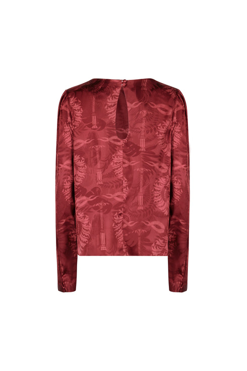Sevilla Blouse / Wine Jacquard